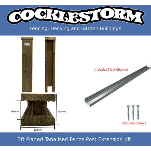 3ft planed timber - planed, timber/concrete