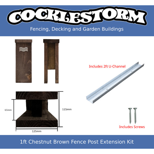 1ft chestnut brown - 1ft,