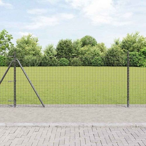 Concrete fence post 26pcs grey - concrete,