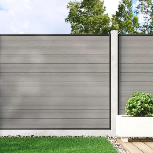 Cool grey composite fencing - cool,