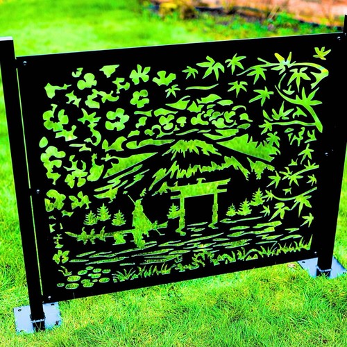 Metal japanese garden - metal,