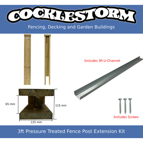 3ft tanalised timber concrete - 3ft,