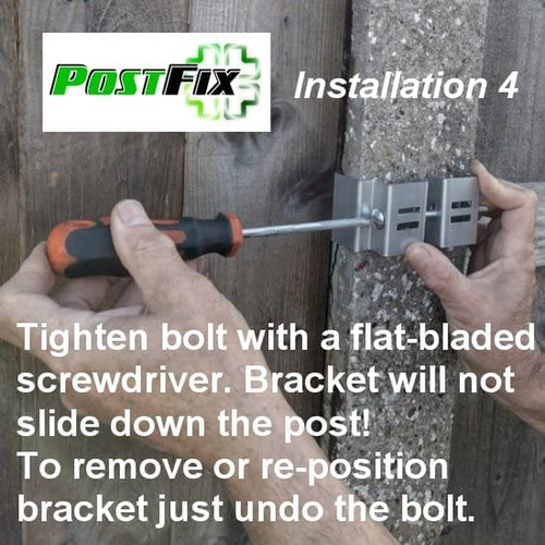 Slotted concrete fence post - slotted,