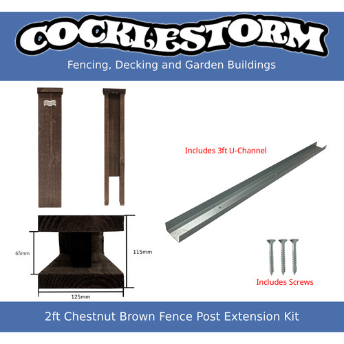 2ft chestnut brown - 2ft,