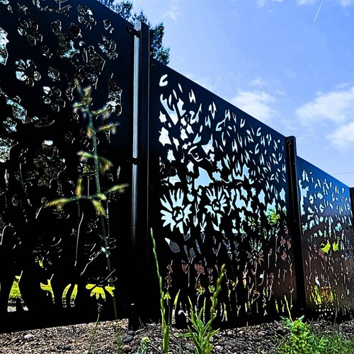 Metal garden fence panels 4 - metal,