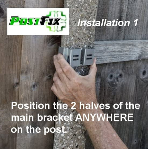 Slotted concrete fence post - concrete,