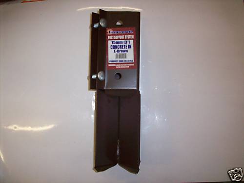 Concrete fence panel post - in,