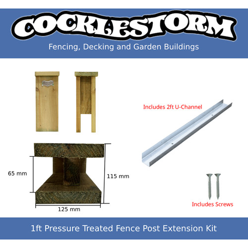 1ft tanalised timber concrete - 1ft, timber/concrete