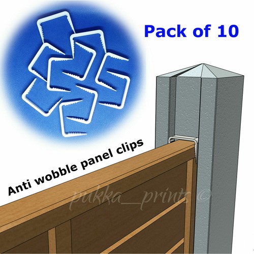 Fence panel anti - , wobble