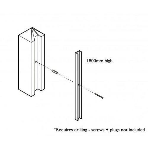 Fencing post adaptor channel - fencing,