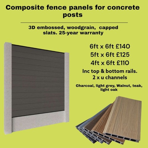 Capped composite fence - fence, panel